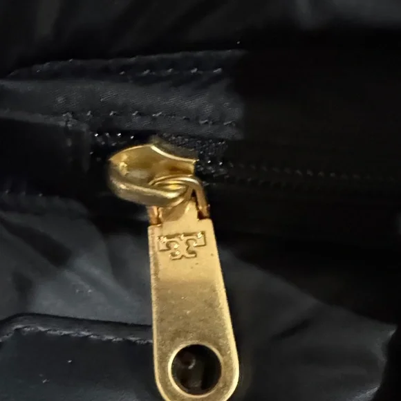 Tory Burch Black Quilted Tote - Picture 5 of 9